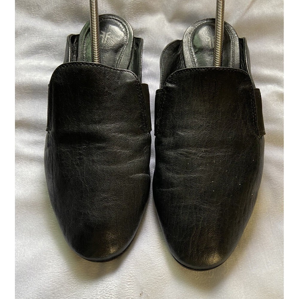 Frye Terri Gore Mule Womens Shoes Distressed Italian Leather Flats Sz 8M